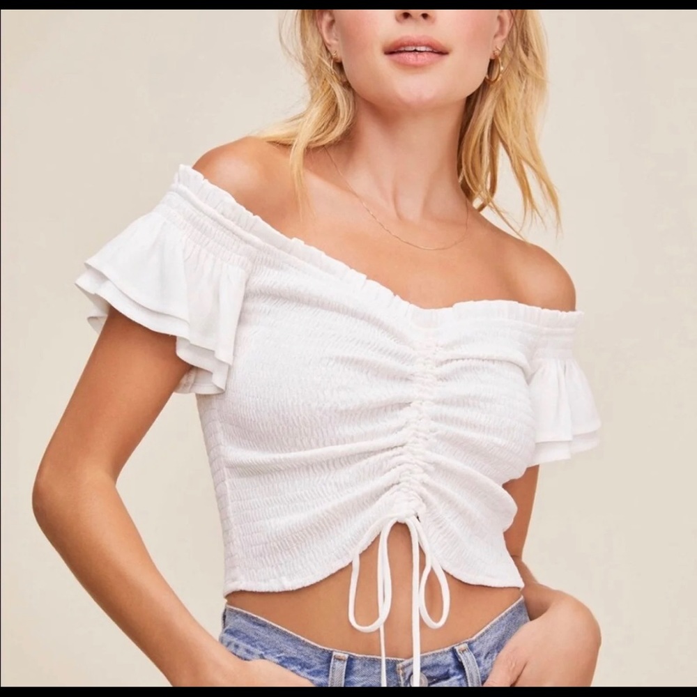 Astr the label bayou crop top NWT